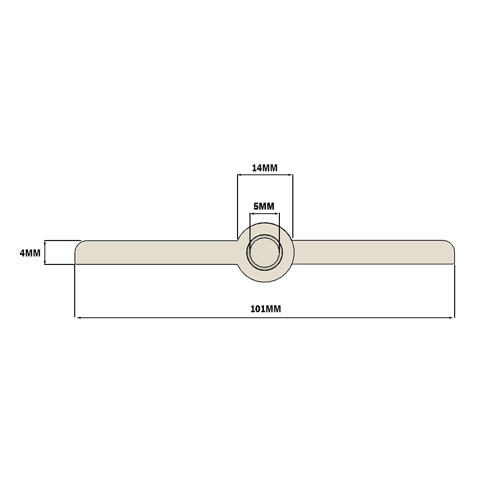 51-300-3SS MODULAR SOLUTIONS LIFTOFF ALUMINUM HINGE 64MM X 101MM X 4MM COUNTERSUNK HOLES, S.S. HARDWARE